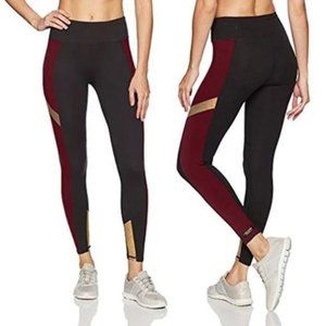 Betsey Johnson Performance Athletic Crop Ankle Leggings Colorblock Sz Small VGC